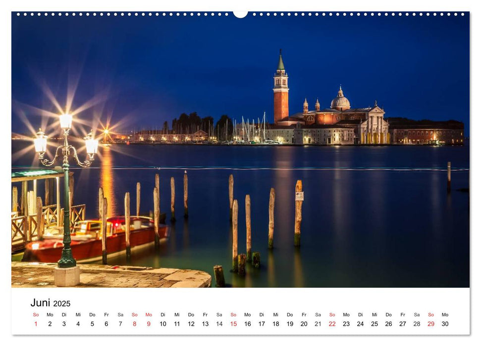 Die Attraktionen von Venedig (CALVENDO Premium Wandkalender 2025)