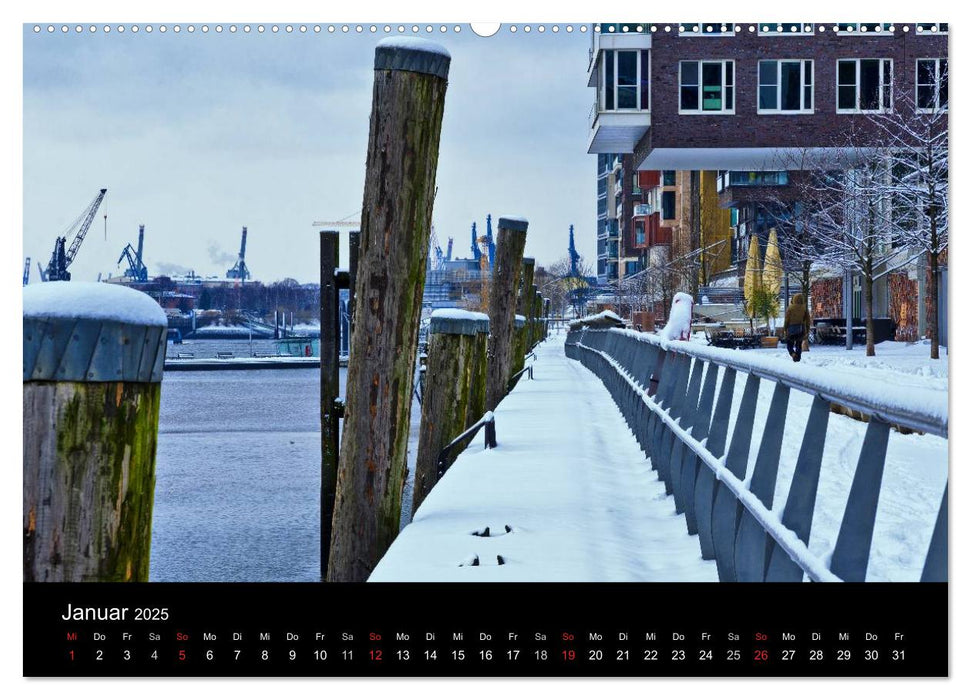 Charmantes Hamburg (CALVENDO Premium Wandkalender 2025)