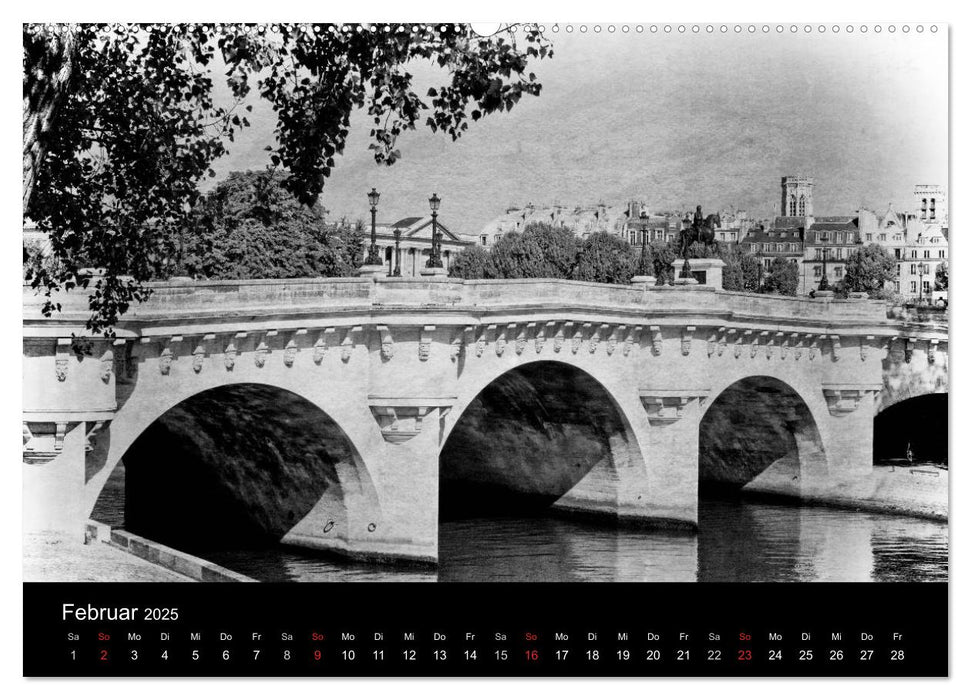 Streifzug durch Paris (CALVENDO Premium Wandkalender 2025)