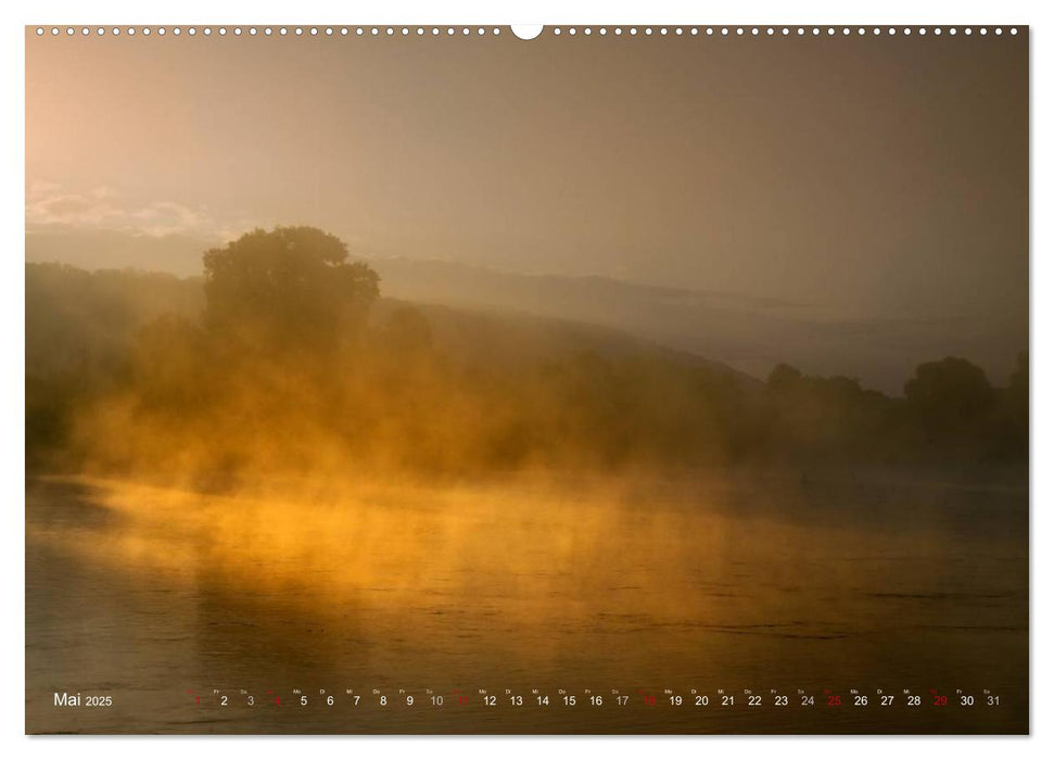 Die Elbe in Dresden-Laubegast (CALVENDO Premium Wandkalender 2025)