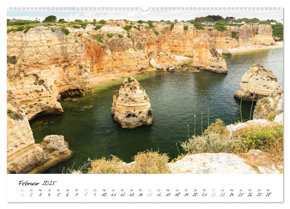 Die portugiesische Atlantikküste - Algarve (CALVENDO Wandkalender 2025)