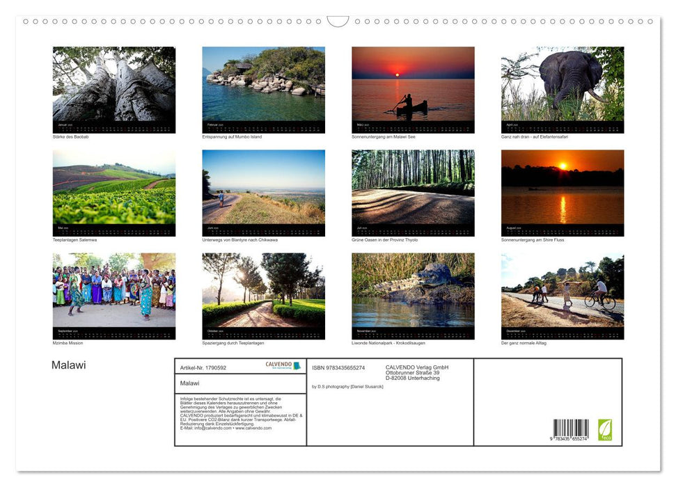 Malawi (CALVENDO Wandkalender 2025)