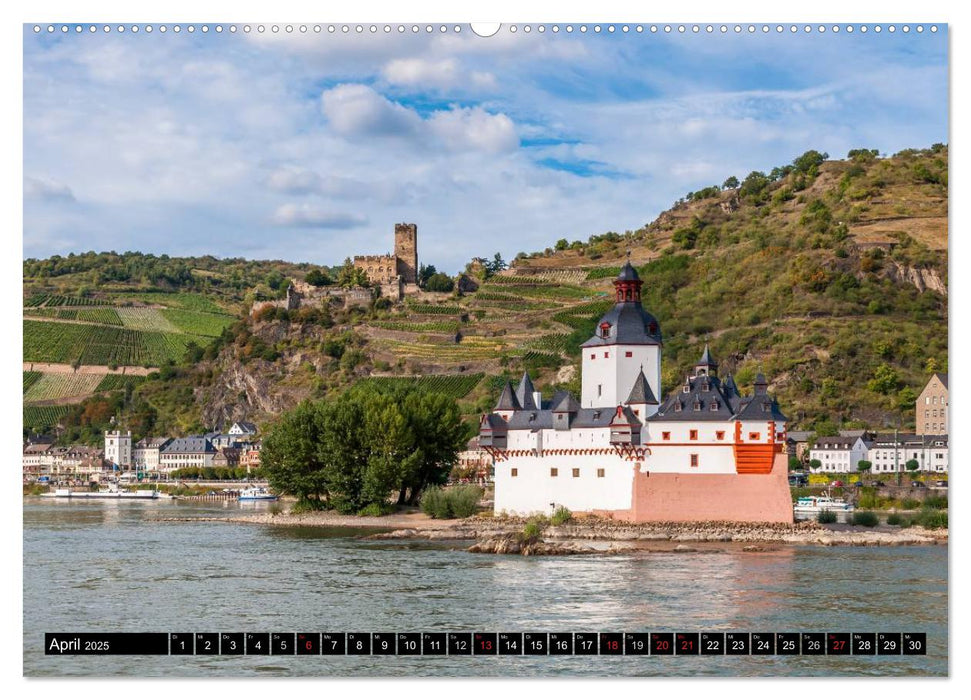 Kaub - Romantische Stadt am Rhein (CALVENDO Premium Wandkalender 2025)