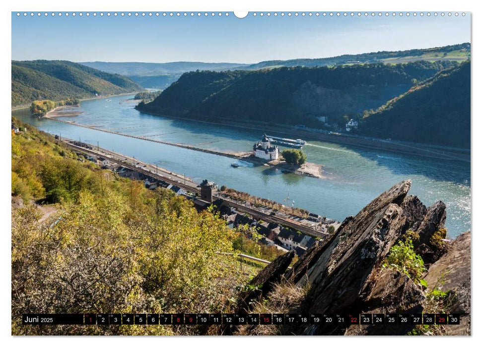 Kaub - Romantische Stadt am Rhein (CALVENDO Premium Wandkalender 2025)