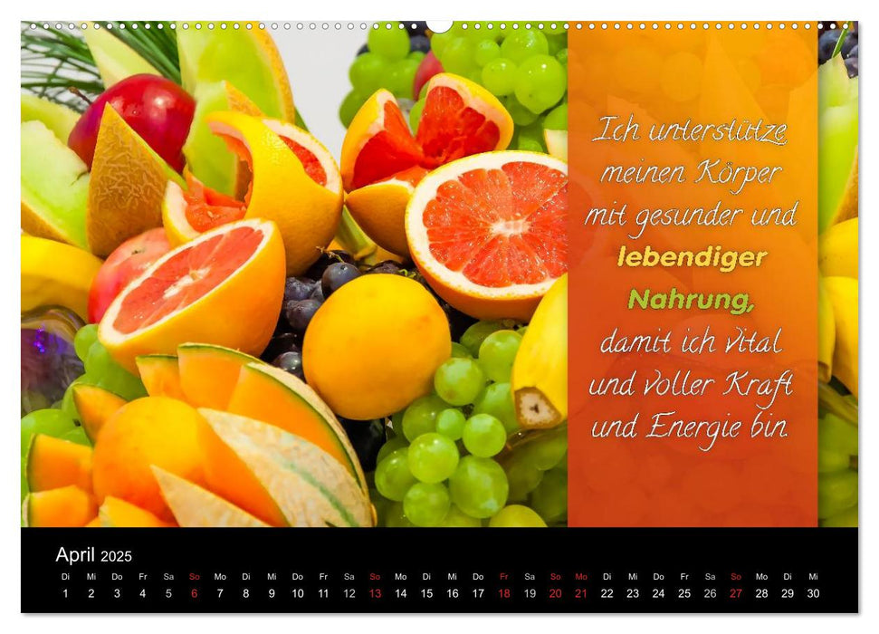 YouFeelGood - Positive Impulse für mehr Gesundheit, Entspannung und Wohlbefinden (CALVENDO Premium Wandkalender 2025)