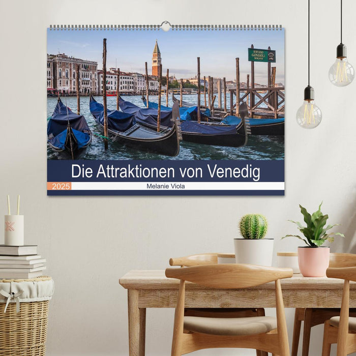 Die Attraktionen von Venedig (CALVENDO Wandkalender 2025)