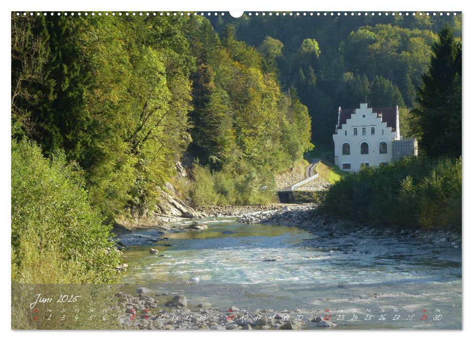 Wasserkraft - Die Bregenzer Ache (CALVENDO Premium Wandkalender 2025)