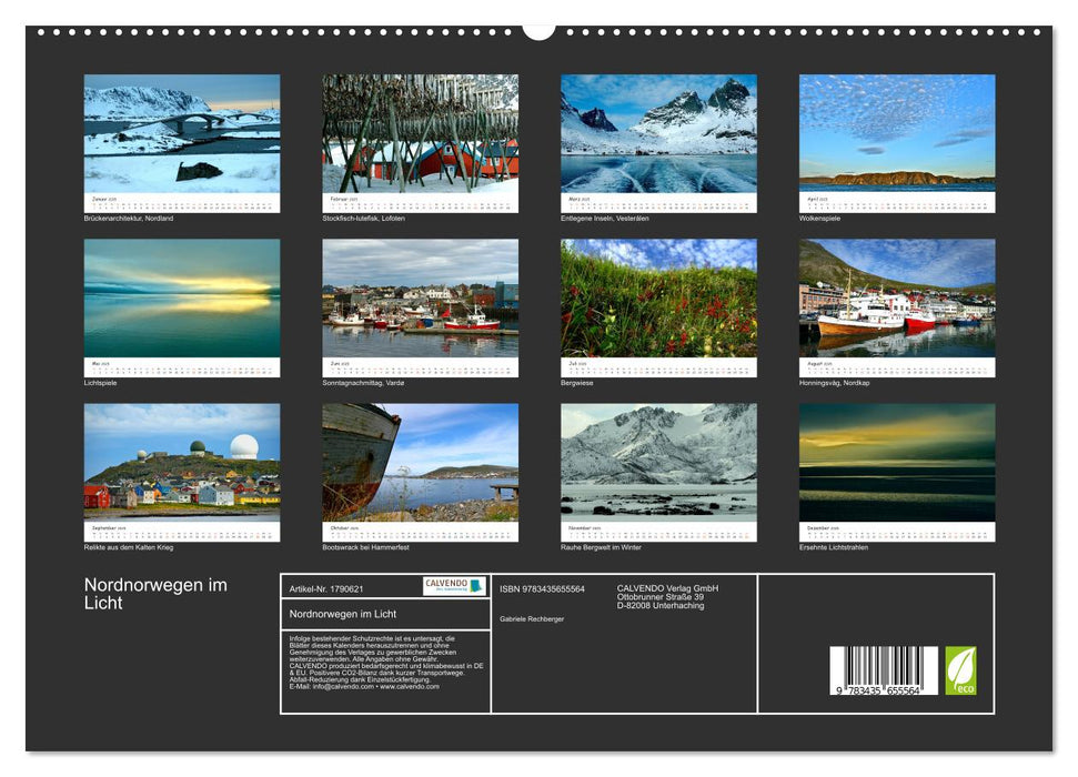 Nordnorwegen im Licht (CALVENDO Premium Wandkalender 2025)