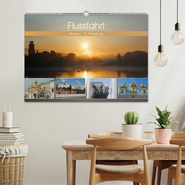 Flussfahrt Moskau - St. Petersburg (CALVENDO Wandkalender 2025)