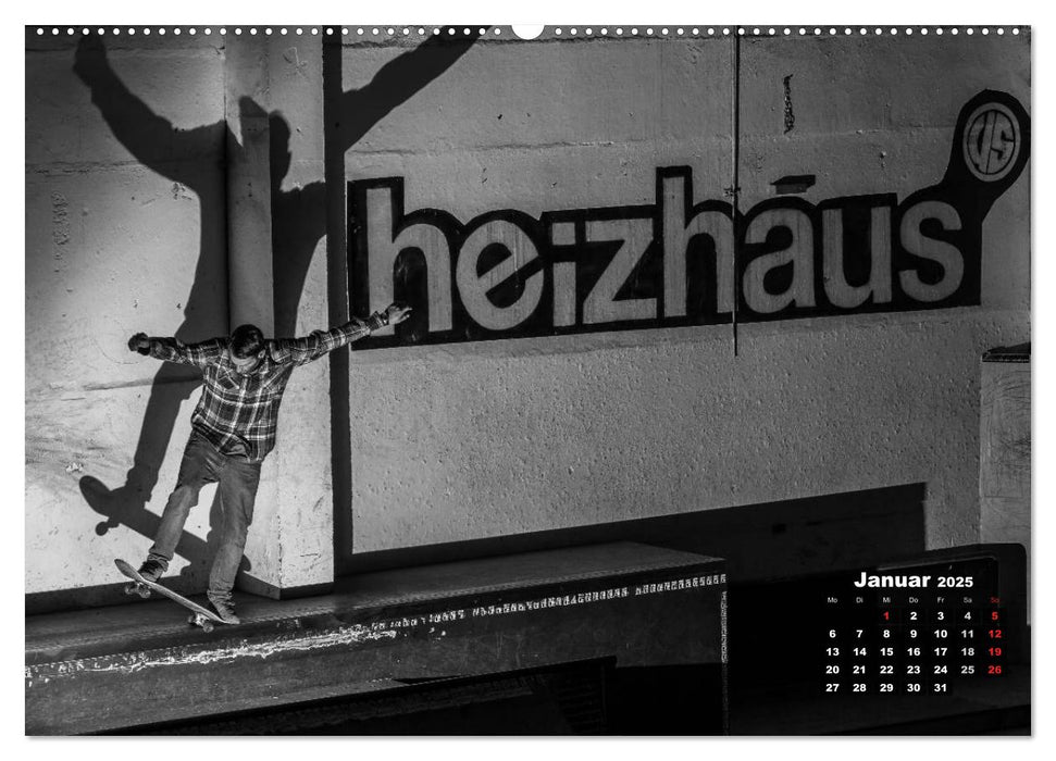 Auf dem Skateboard (CALVENDO Premium Wandkalender 2025)