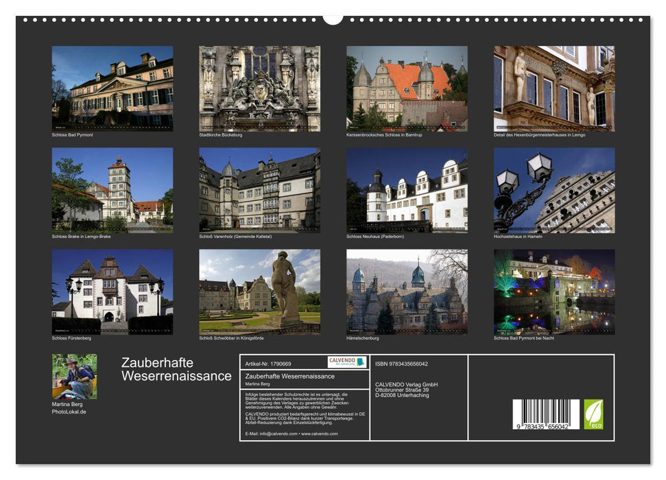 Zauberhafte Weserrenaissance (CALVENDO Premium Wandkalender 2025)