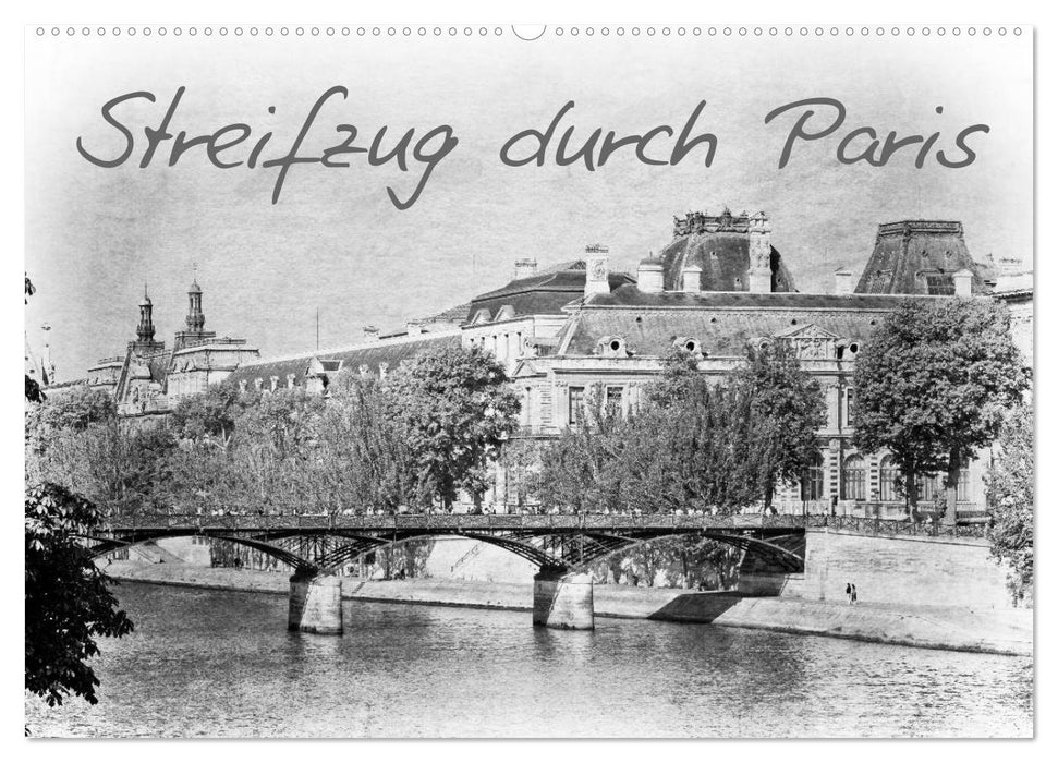 Streifzug durch Paris (CALVENDO Wandkalender 2025)