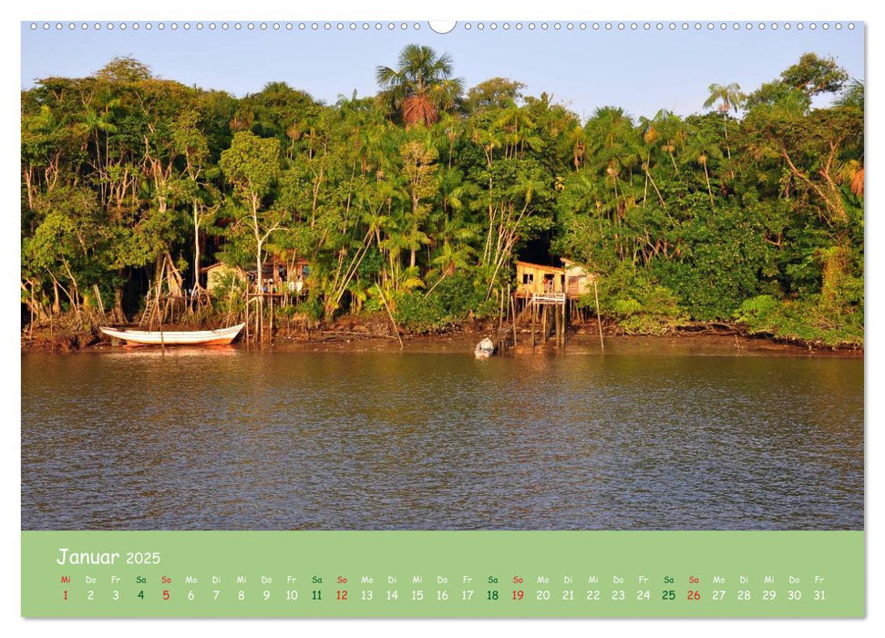 Am Amazonas (CALVENDO Premium Wandkalender 2025)