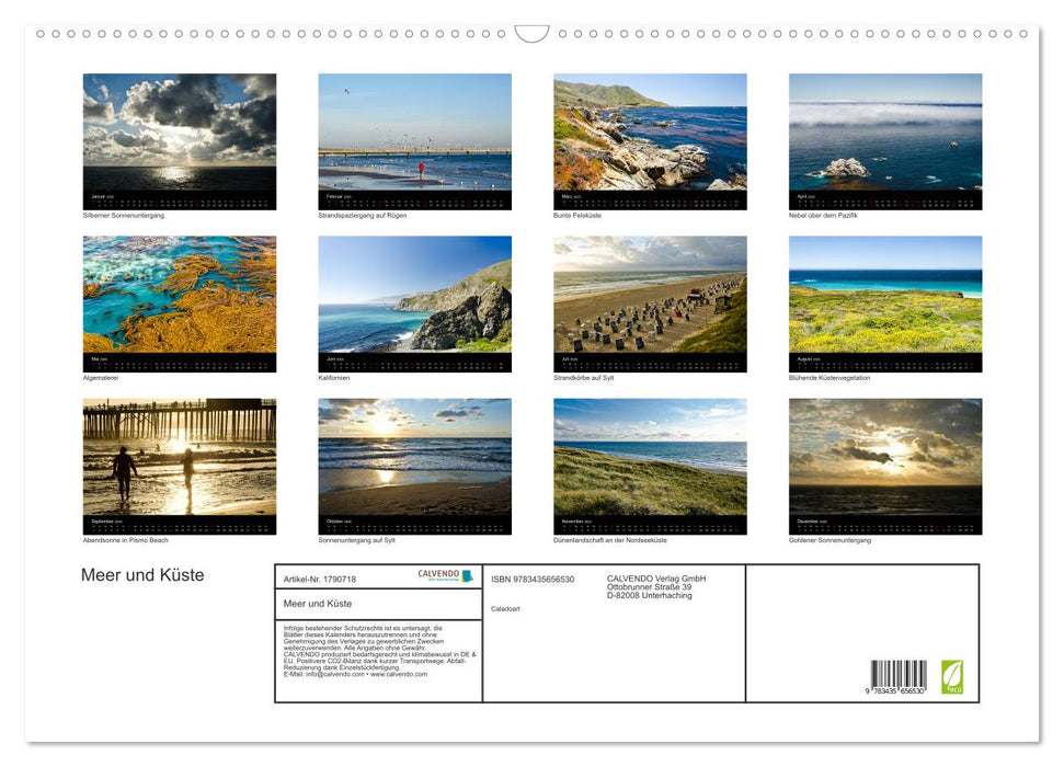 Meer und Küste (CALVENDO Wandkalender 2025)