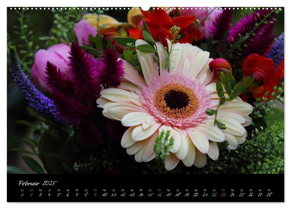 Florales Sonett - Visuelle Musik der Blumen (CALVENDO Premium Wandkalender 2025)