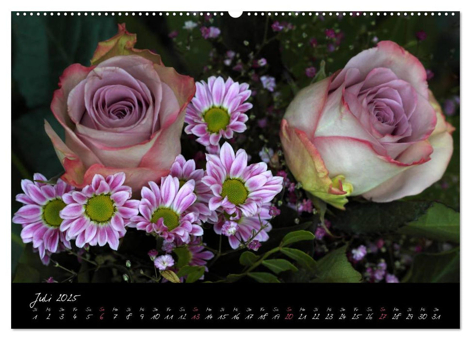 Florales Sonett - Visuelle Musik der Blumen (CALVENDO Premium Wandkalender 2025)