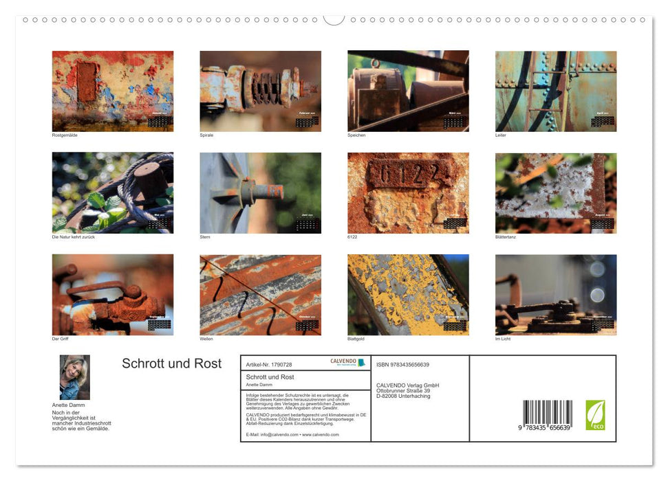 Schrott und Rost (CALVENDO Premium Wandkalender 2025)