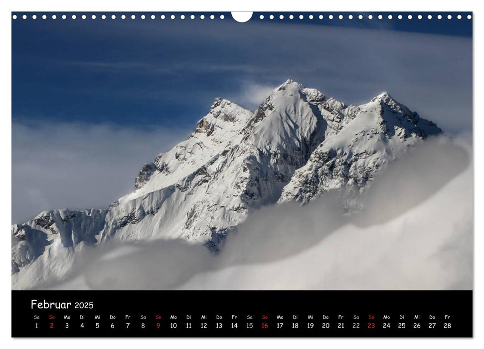 Die Surselva - das Bündner Oberland (CALVENDO Wandkalender 2025)