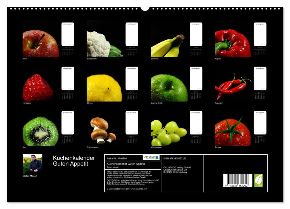 Küchenkalender Guten Appetit (CALVENDO Premium Wandkalender 2025)