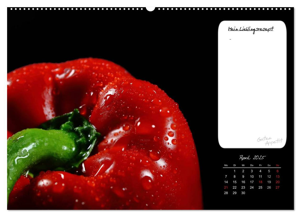 Küchenkalender Guten Appetit (CALVENDO Premium Wandkalender 2025)