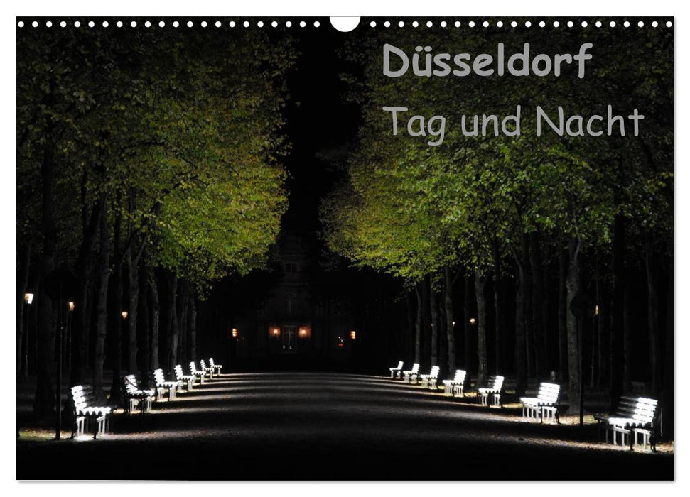 Düsseldorf Tag und Nacht (CALVENDO Wandkalender 2025)