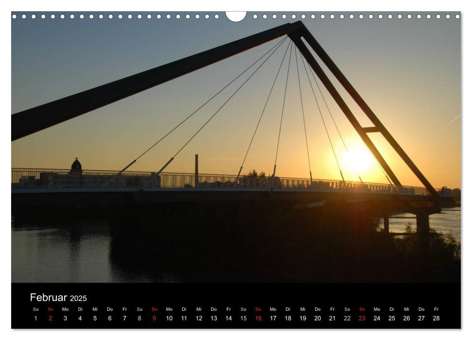 Düsseldorf Tag und Nacht (CALVENDO Wandkalender 2025)