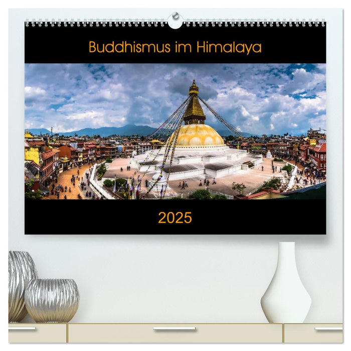 Buddhismus im Himalaya (CALVENDO Premium Wandkalender 2025)