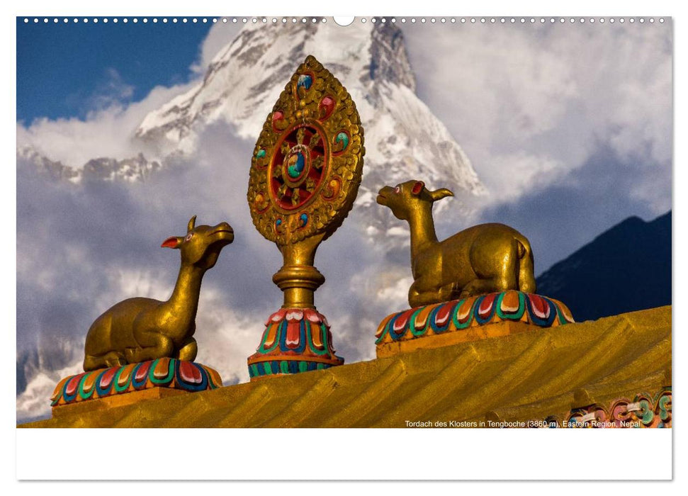 Buddhismus im Himalaya (CALVENDO Premium Wandkalender 2025)