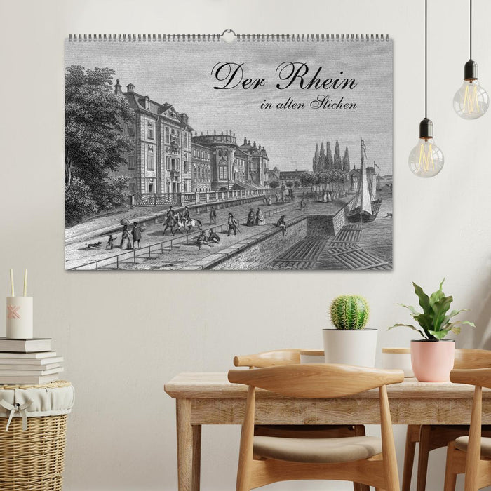 Der Rhein in alten Stichen (CALVENDO Wandkalender 2025)