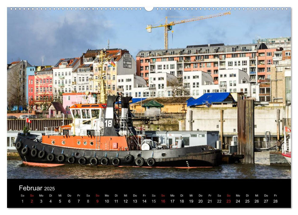Zwölf Monate in Hamburg (CALVENDO Premium Wandkalender 2025)