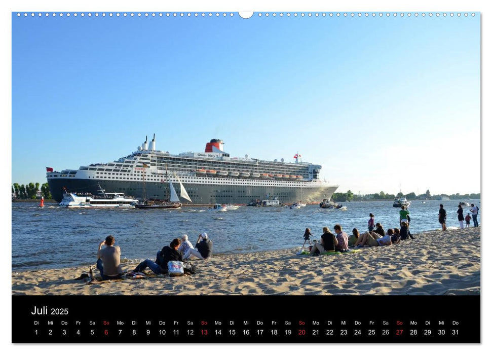 Zwölf Monate in Hamburg (CALVENDO Premium Wandkalender 2025)