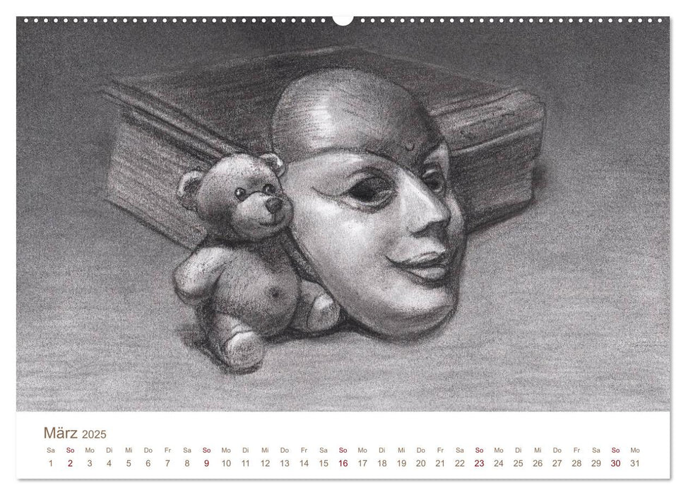 C' est la vie - Der Teddybären Kalender (CALVENDO Premium Wandkalender 2025)