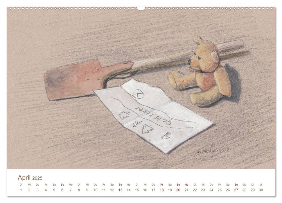 C' est la vie - Der Teddybären Kalender (CALVENDO Premium Wandkalender 2025)