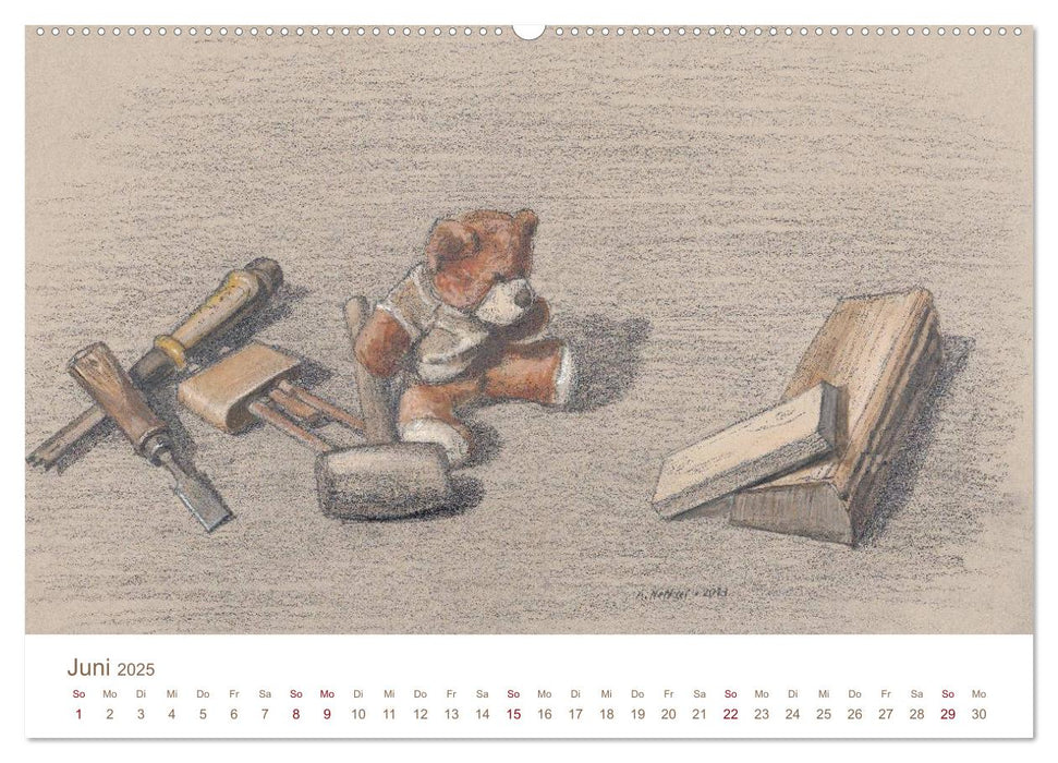 C' est la vie - Der Teddybären Kalender (CALVENDO Premium Wandkalender 2025)