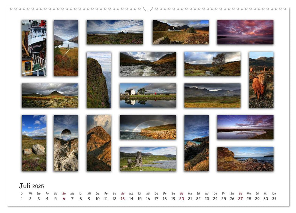 Schottland Impressionen (CALVENDO Premium Wandkalender 2025)