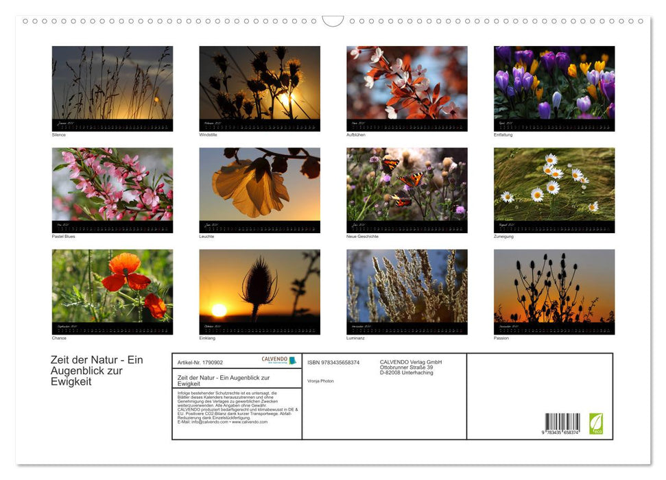 Zeit der Natur - Ein Augenblick zur Ewigkeit (CALVENDO Wandkalender 2025)
