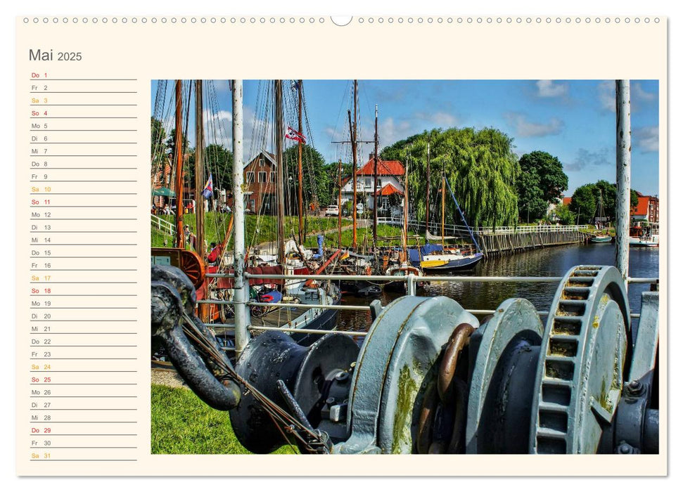 Ostfriesland - Museumshafen Carolinensiel (CALVENDO Premium Wandkalender 2025)