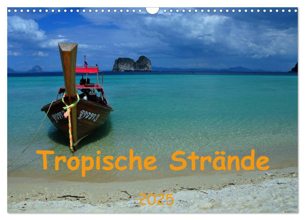 Tropische Strände (CALVENDO Wandkalender 2025)