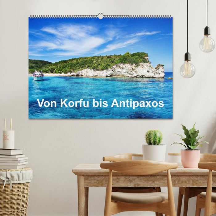 Von Korfu bis Antipaxos (CALVENDO Wandkalender 2025)