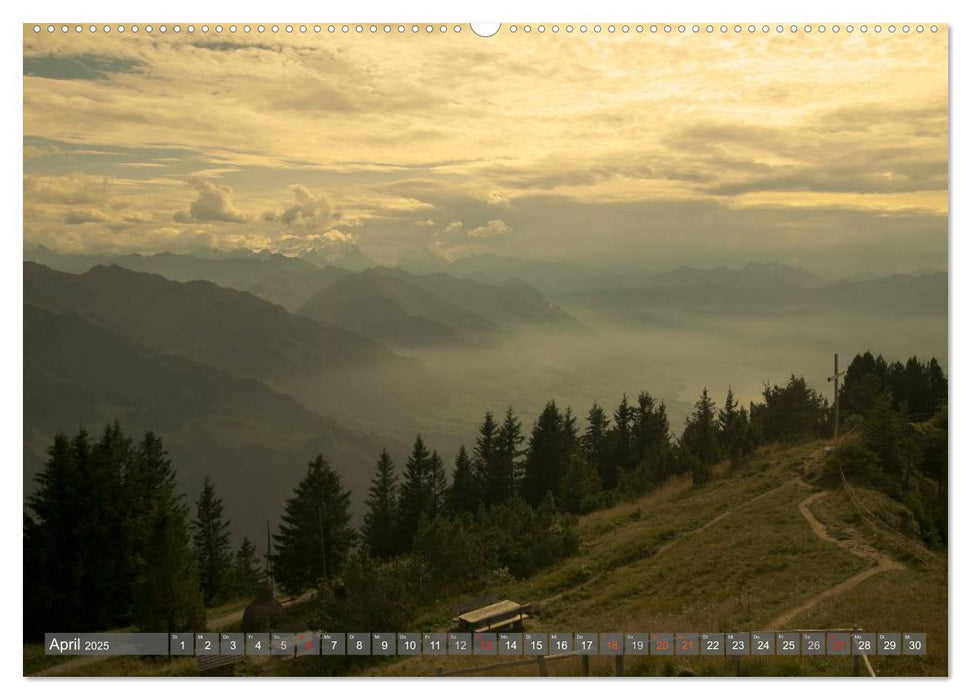 Entdecke die Berge der Schweiz mit dem TELL-PASS (CALVENDO Premium Wandkalender 2025)