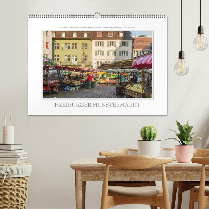 Emotionale Momente: Freiburger Münstermarkt (CALVENDO Wandkalender 2025)