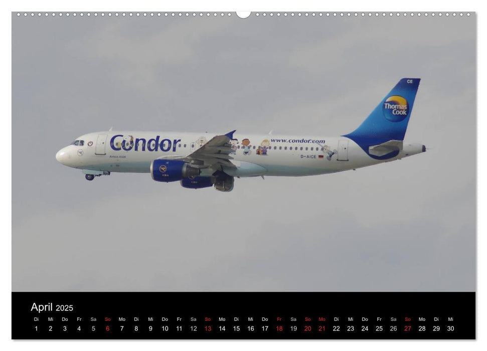 Flugzeugbilder für Kids und Co (CALVENDO Premium Wandkalender 2025)