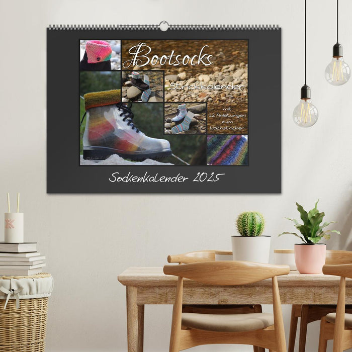 Sockenkalender Bootsocks 2025 (CALVENDO Wandkalender 2025)