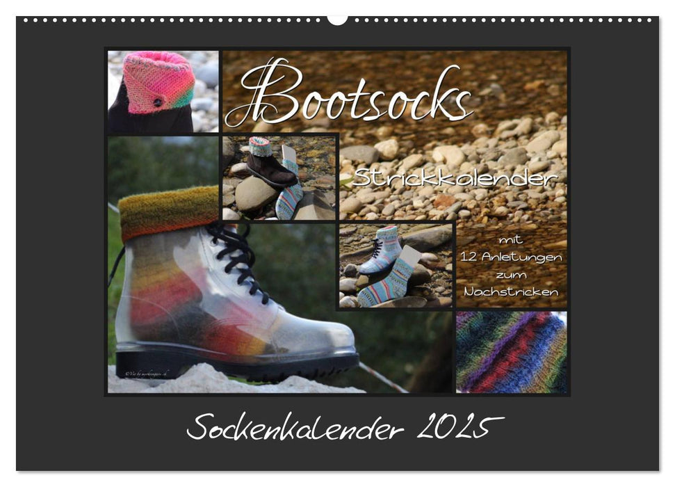 Sockenkalender Bootsocks 2025 (CALVENDO Wandkalender 2025)