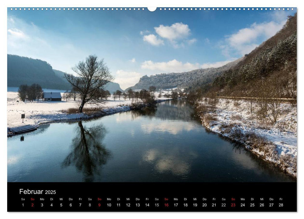 Das Donautal - Wanderparadies auf der Schwäbischen Alb (CALVENDO Premium Wandkalender 2025)