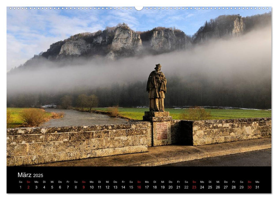 Das Donautal - Wanderparadies auf der Schwäbischen Alb (CALVENDO Premium Wandkalender 2025)