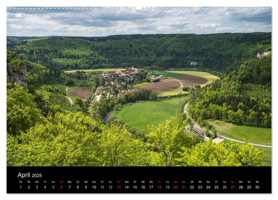 Das Donautal - Wanderparadies auf der Schwäbischen Alb (CALVENDO Premium Wandkalender 2025)