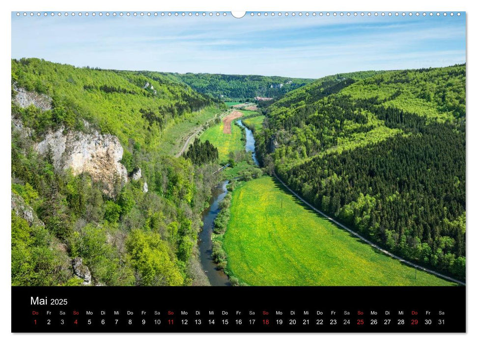 Das Donautal - Wanderparadies auf der Schwäbischen Alb (CALVENDO Premium Wandkalender 2025)