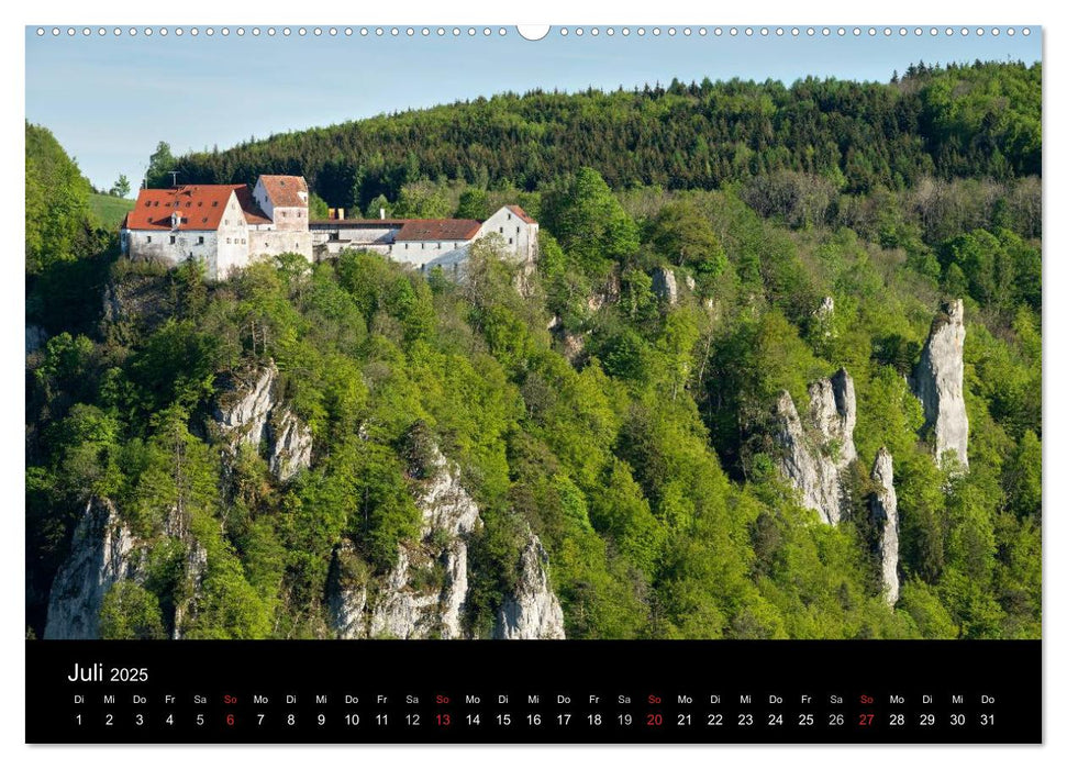 Das Donautal - Wanderparadies auf der Schwäbischen Alb (CALVENDO Premium Wandkalender 2025)