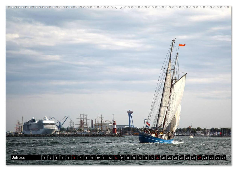 Urlaub in Warnemünde (CALVENDO Premium Wandkalender 2025)